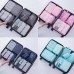 9 In 1 Cosmetic Bag Travel Storage Bag Set Folding Storage Bag  Bright Blue