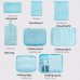 9 In 1 Cosmetic Bag Travel Storage Bag Set Folding Storage Bag  Gray