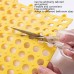 4 PCS Bathroom Anti  Slip Mat Shower Room Splicing Ground Pad  Size  30x30cm  Yellow