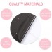 6 PCS   Pack 10cm Bathroom Steps Round PEVA Non  Slip Stickers  Black