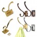 Retro Zinc Alloy Mount Hooks Towel Clothes Hat Coat Hanger for Door Wall